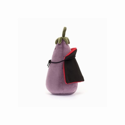 Jellycat Vivacious Aubergine Vampire | QP6491053